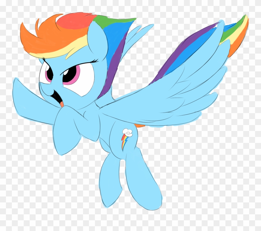 Taurson, Female, Mare, Pegasus, Pony, Rainbow Dash, Clipart