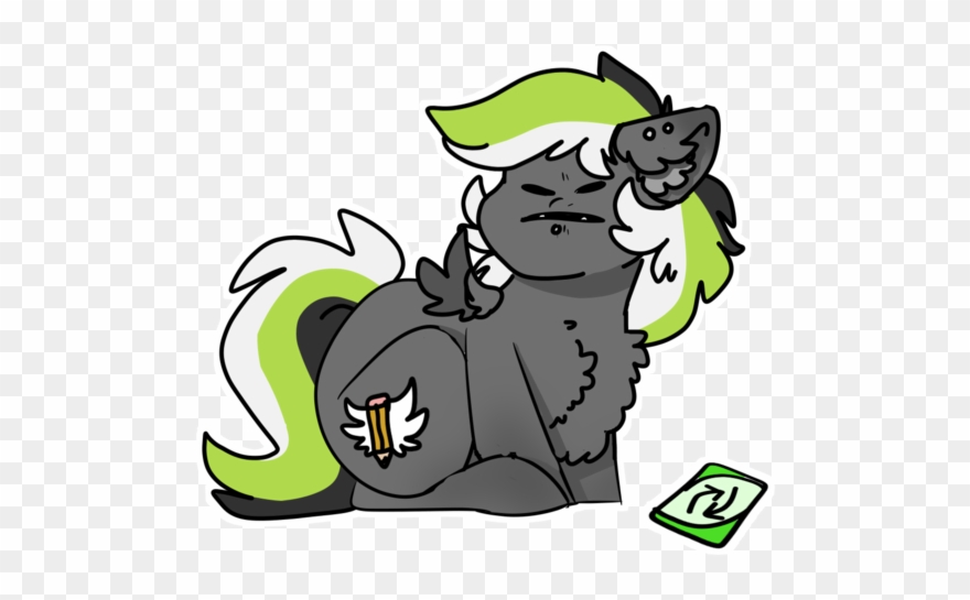 Spoopygander, Chest Fluff, Colored Wings, Cutie Mark, - Cartoon Clipart