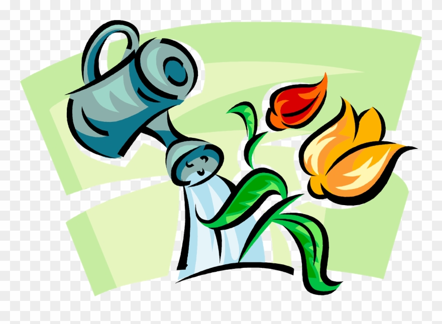 Hygge - Watering Can Pouring Water Clipart