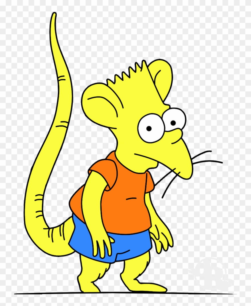 Como Fui Yo Quien Mejor Lo Vio , El Delegado Y El Oficial - Bart Niño Rata Clipart