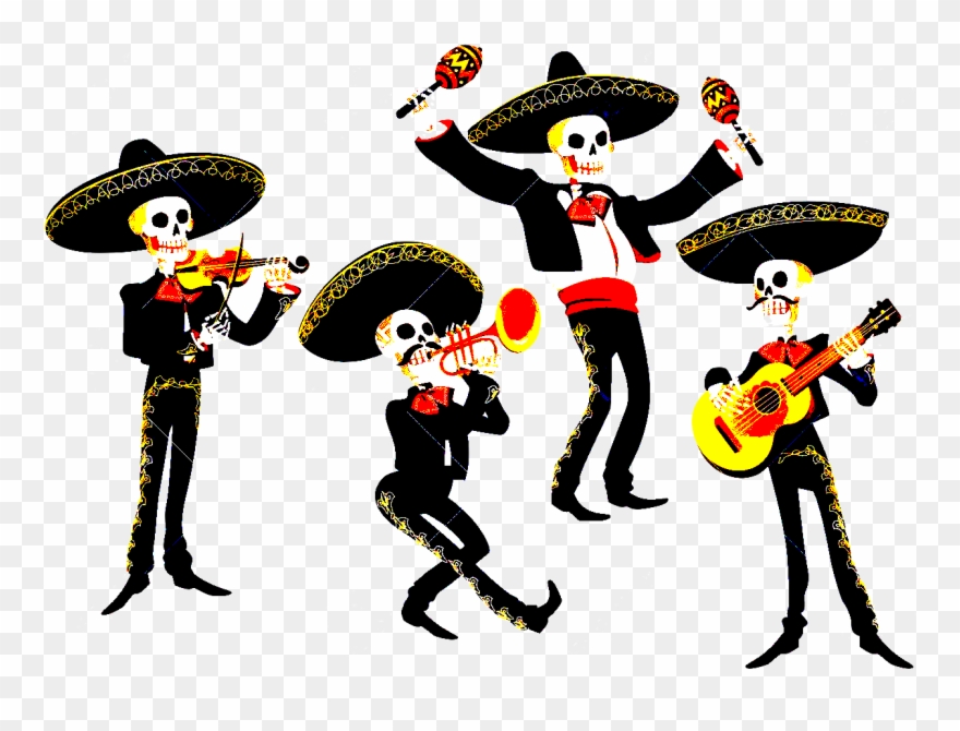 Hasta En La Muerte, Dijeron - Dia De Muertos Vector Clipart