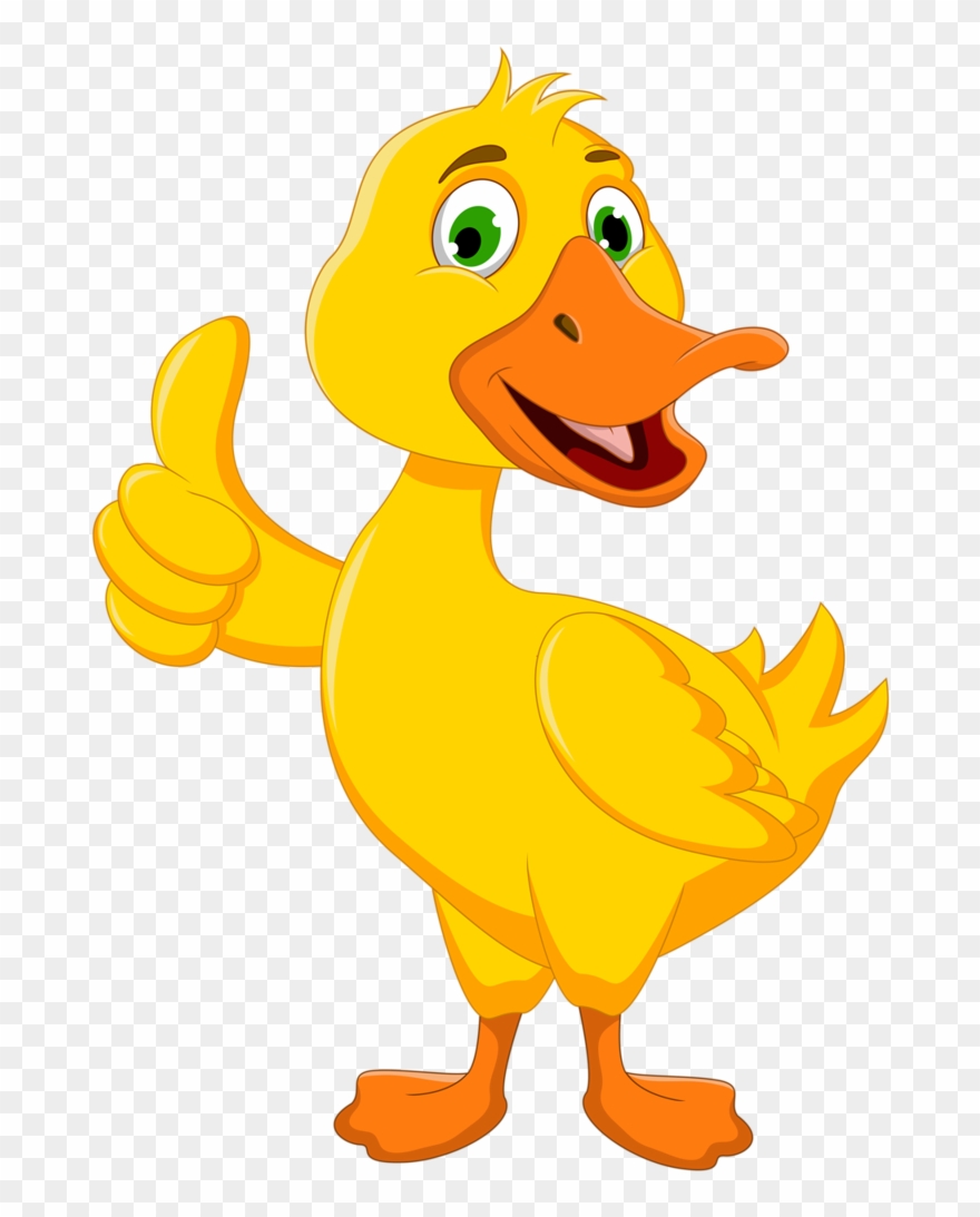 Клипарты На Прозрачном Фоне Картинки - Funny Duck Vector Png Clipart