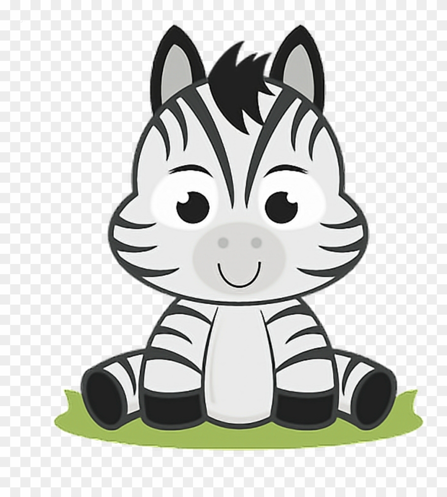 Zoo Sticker - Cute Baby Animal Clipart - Png Download