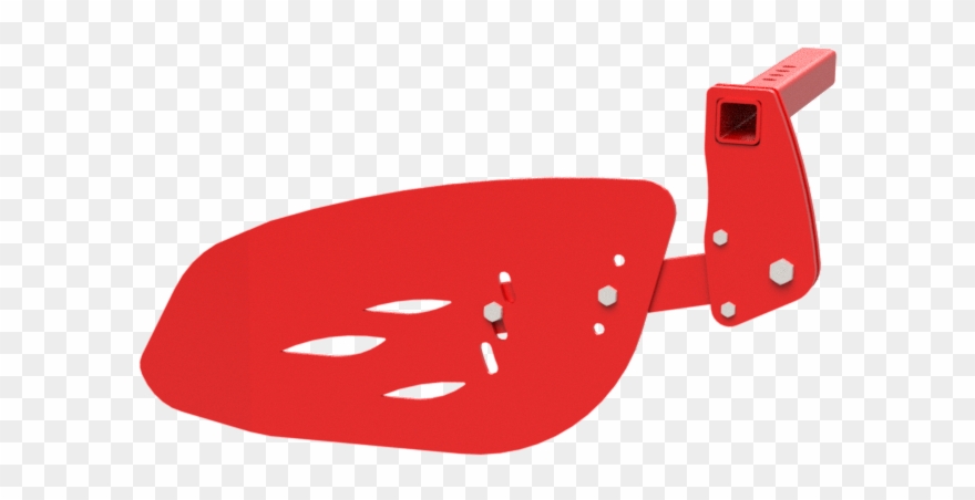 Adjustable Lateral Side Deflector Limits Earth Thrown Clipart