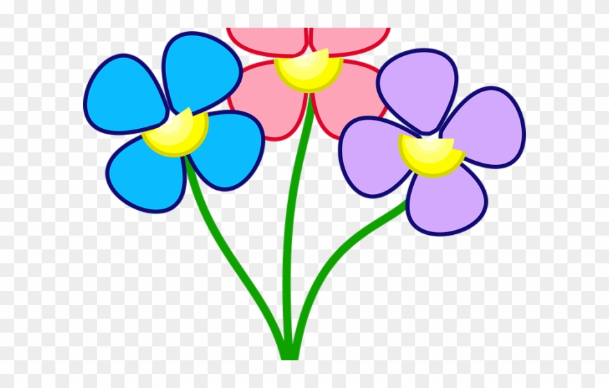 Buttercup Clipart Flower Head - Flowers Color Pink Cartoon - Png Download