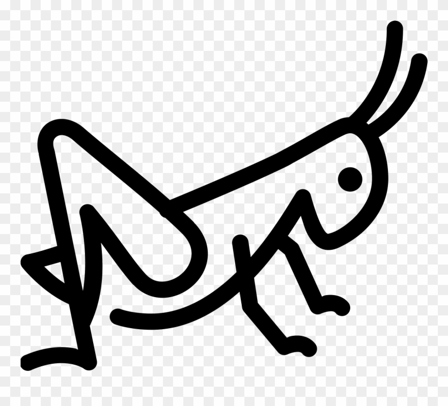 This Icon Represents A Grasshopper - Grasshopper Icon Clipart