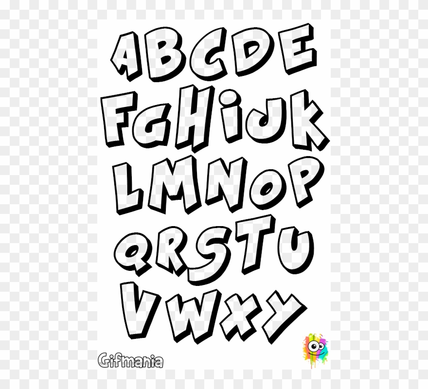 Comic Letters - Letras Bonitas Para Carteles Clipart