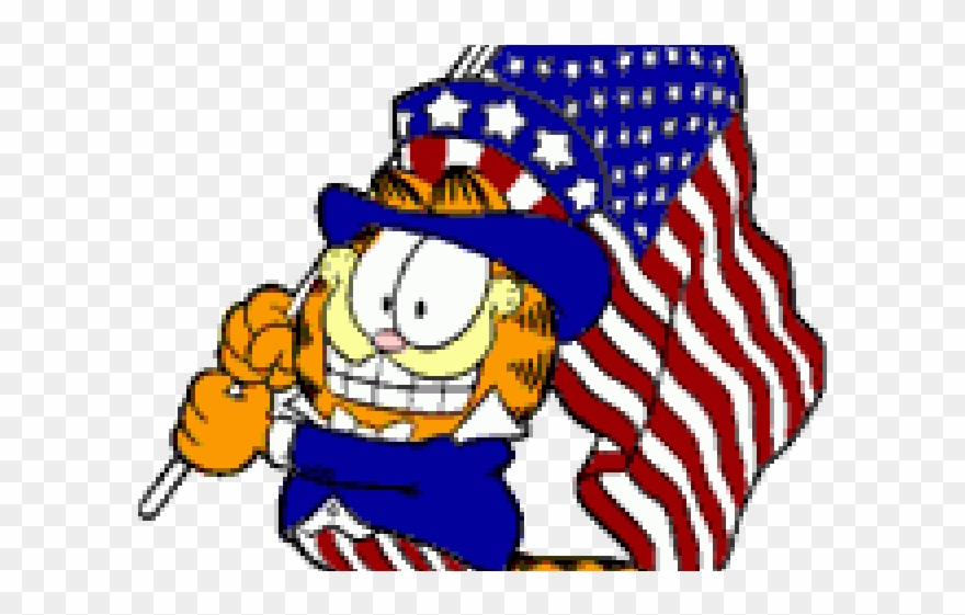 Garfield The Cat Comic Strip Cartoon 4th Clipart