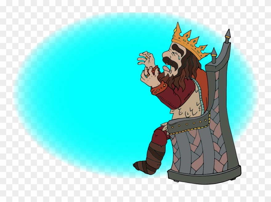 King Verklempt Will Be King No More, And He Cries - Cartoon Clipart