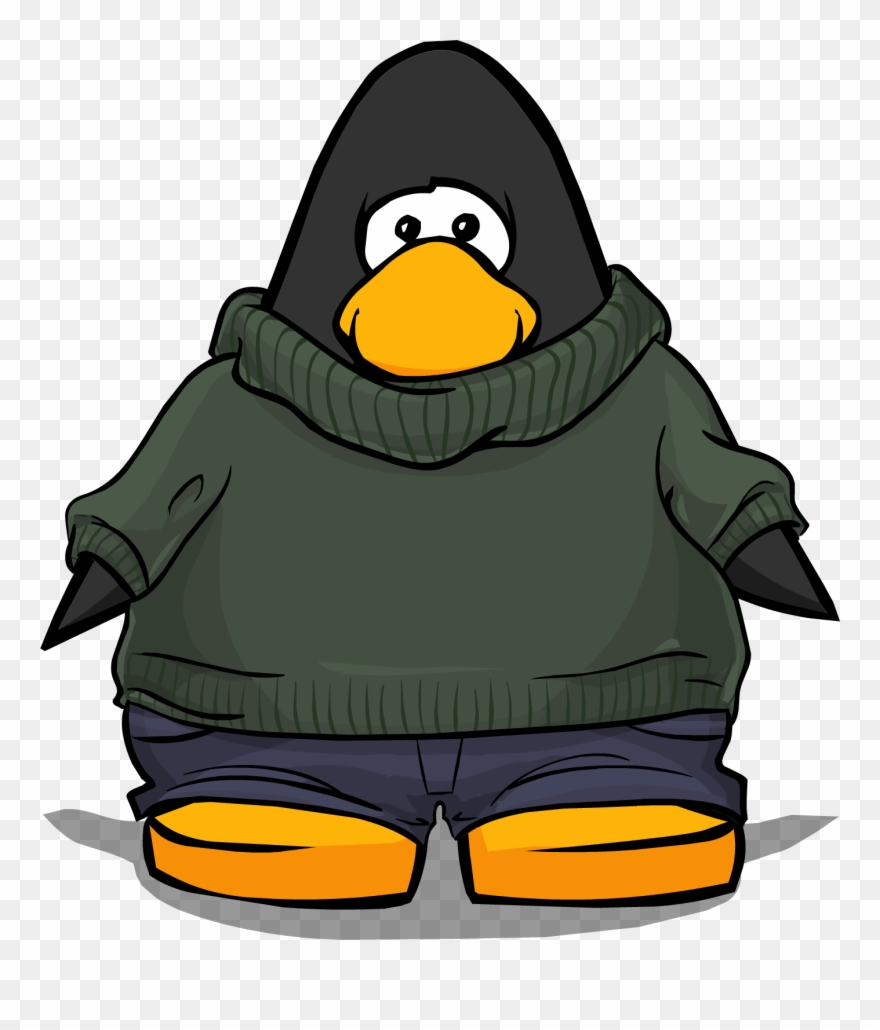 Green Turtleneck Card - Club Penguin Turtleneck Clipart