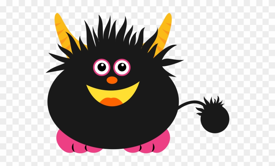 Clip Art, Projects To Try, Illustrations - Kleines Monster Runder Aufkleber - Png Download