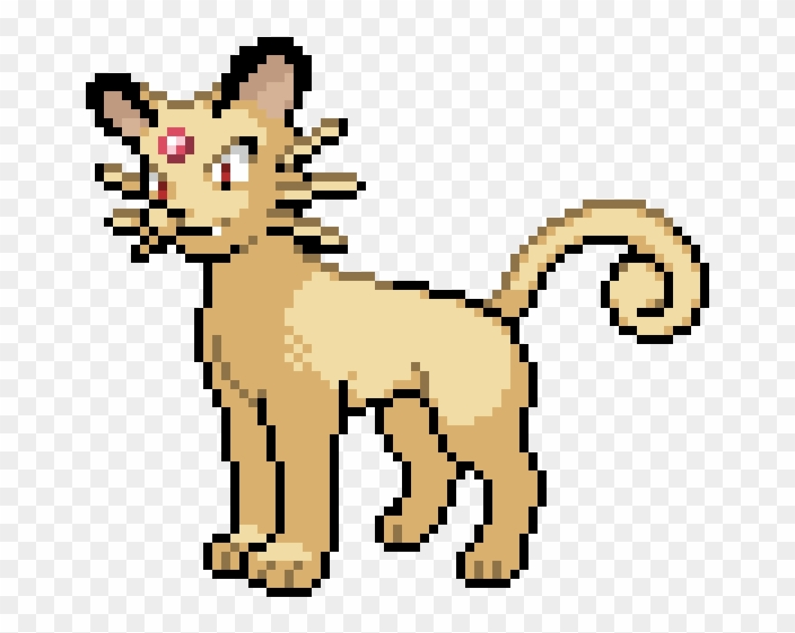 Persian Pokemon Pixel Clipart