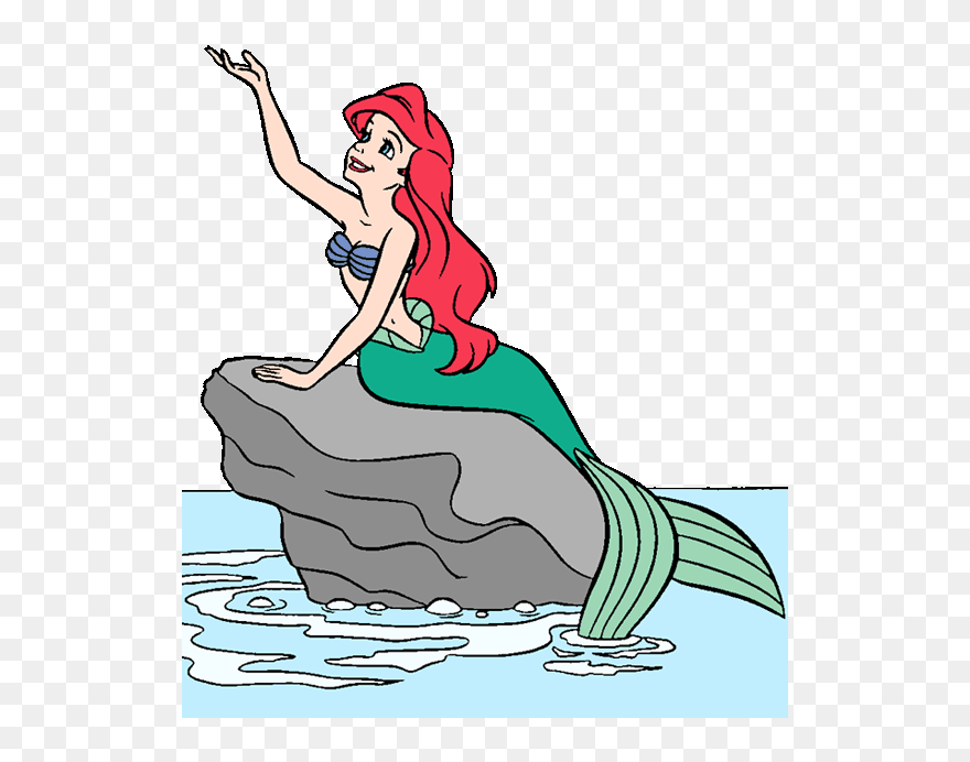 Picture Transparent Mermaid Clip Art Disney Galore - Pequena Sereia Para Colorir - Png Download