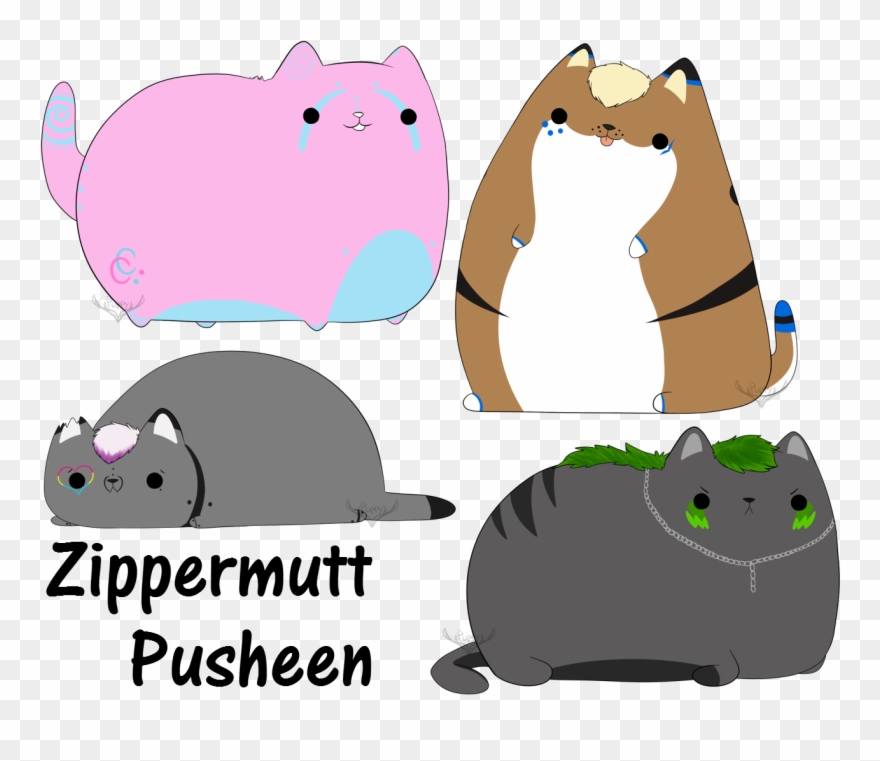 [c] Zippermutt's Pusheen Squad - Pug Coloring Pages Clipart