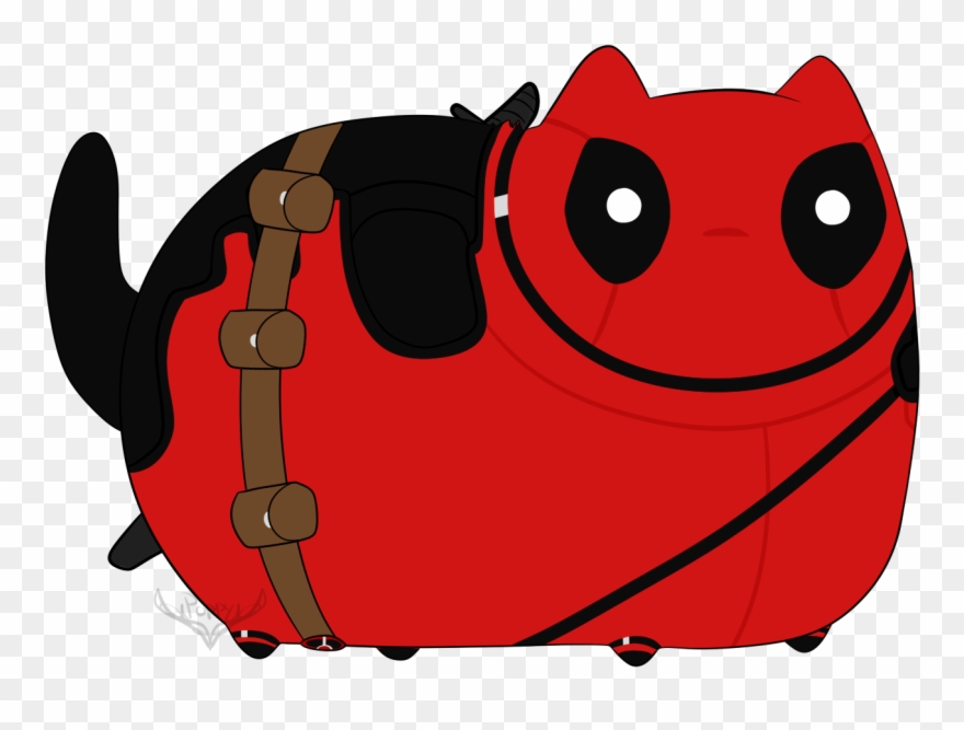 Deadpool Pusheen - Pusheen Deadpool Clipart