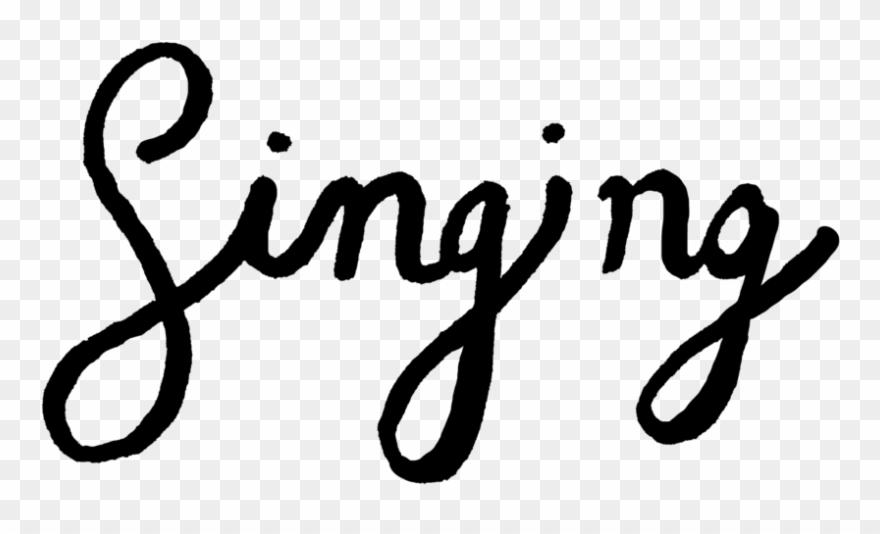 Singing - Portable Network Graphics Clipart