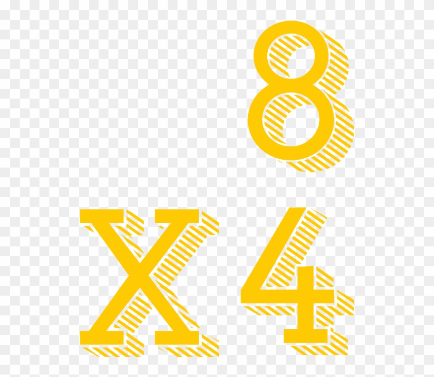 Eights - Multiplication - Graphic Design Clipart