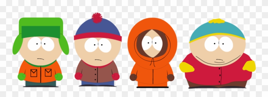 Picture - South Park 4 Characters Clipart