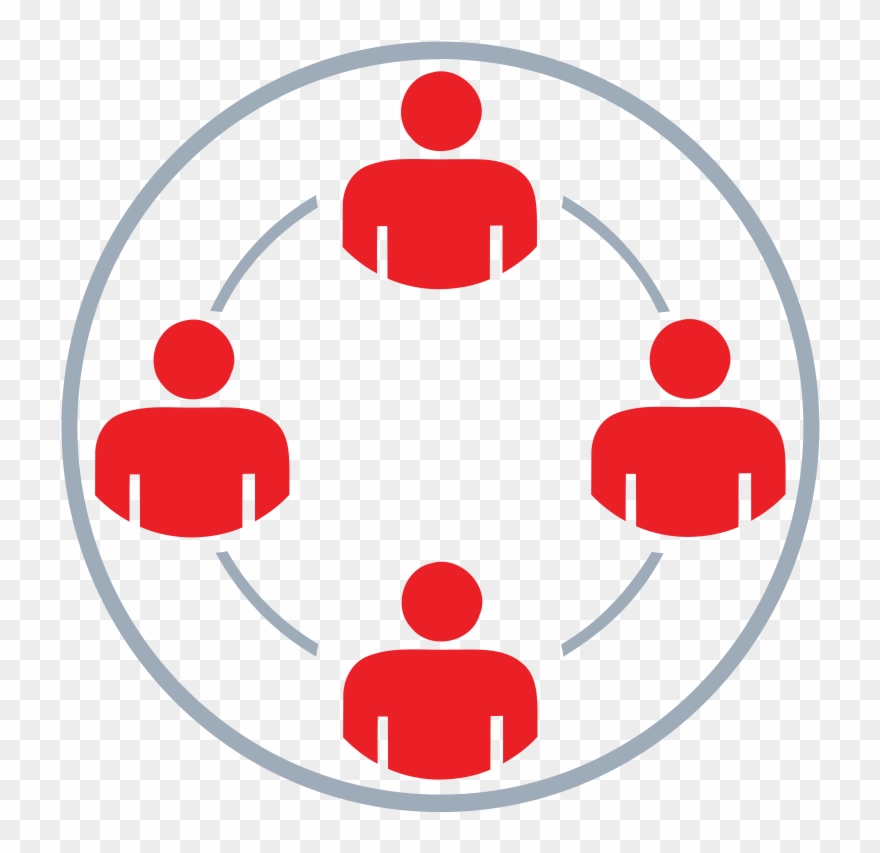 Group Conected In A Circle - Suppliers Icon Png Clipart