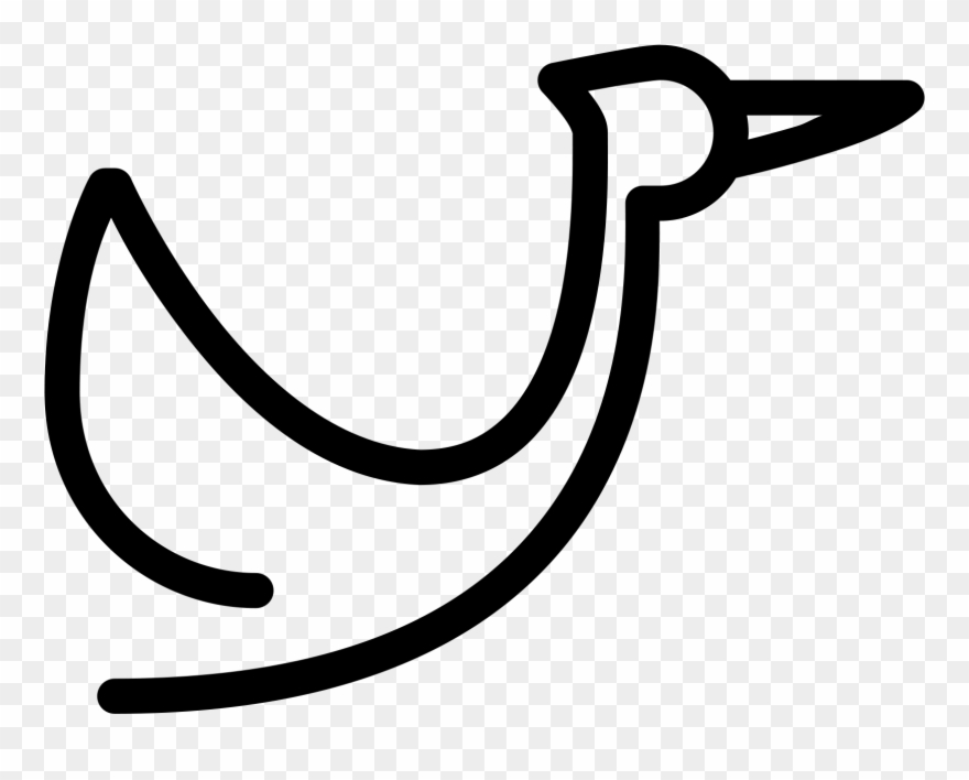 Flying Stork Icon - Clip Art - Png Download