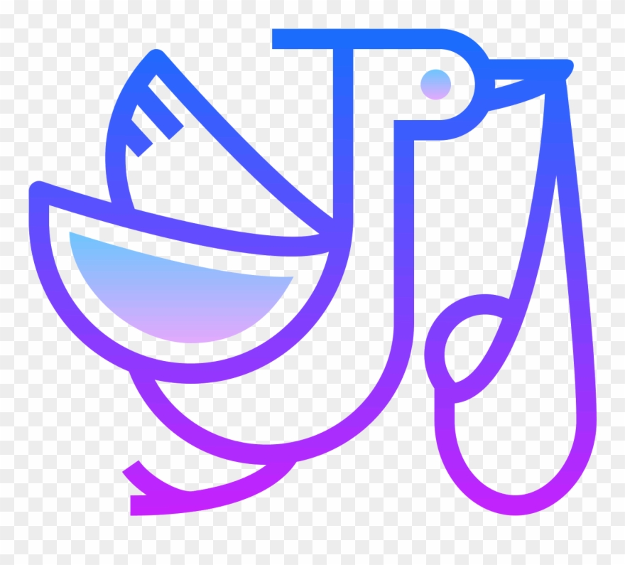 Flying Stork With Bundle Icon - Icon Clipart