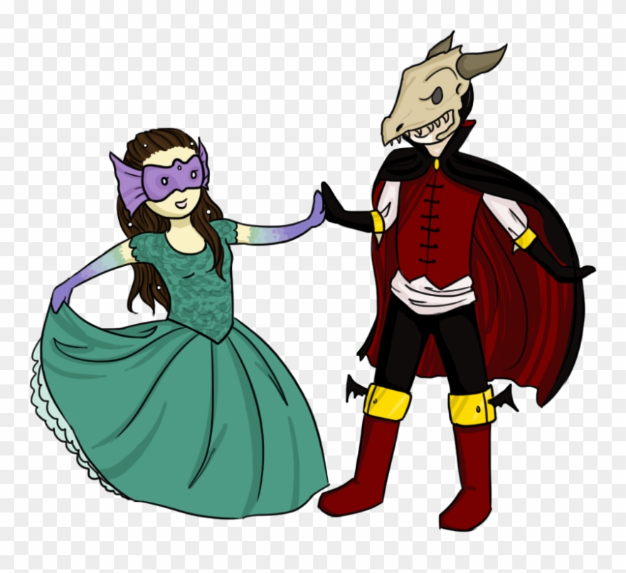 Dancer Clipart Masquerade - Halloween Dance Clipart - Png Download