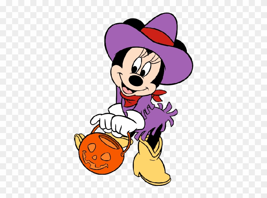 Banner Transparent Download Huge Collection Of Minnie - Halloween Disney Cartoon Characters Clipart