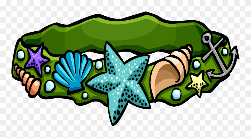 Seashell Belt - Club Penguin Sea Belt Clipart