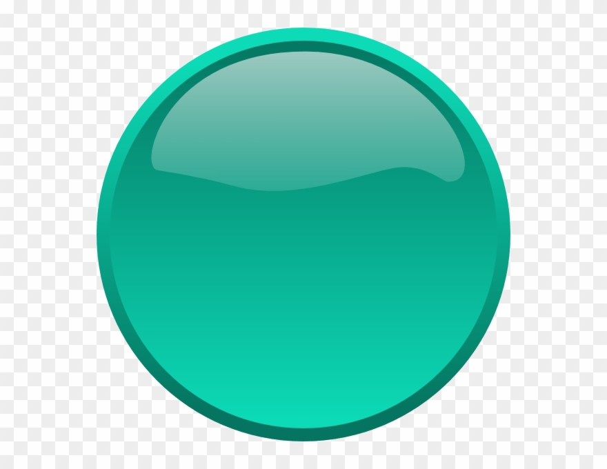 Sea Green Clipart - Button Transparent Png