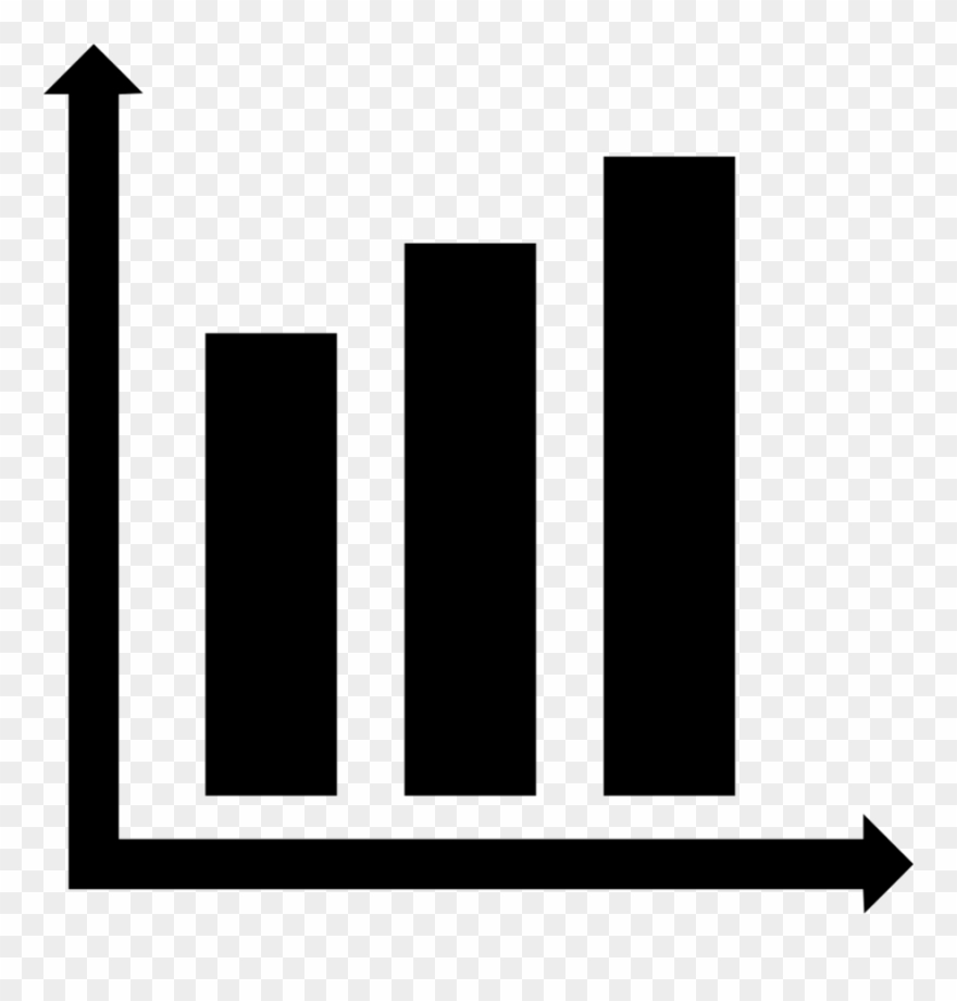 Bar Graph Clipart Black And White - Png Download