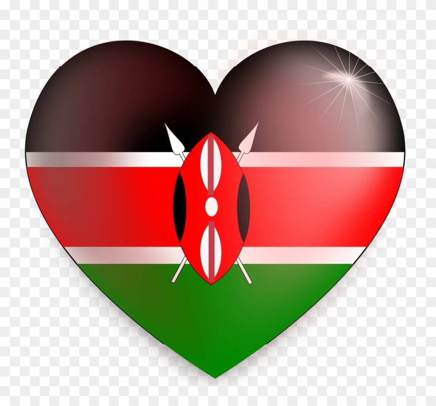 Get Notified Of Exclusive Freebies - Kenya Flag Love Png Clipart