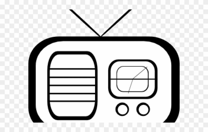 Radio Clipart Line Drawing - Radio Clipart Png Transparent Png