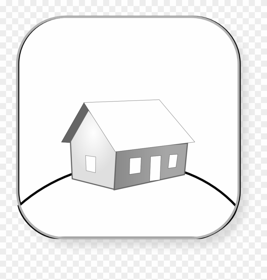 Sweet Home Black White Clipartist - Home Black & White - Png Download