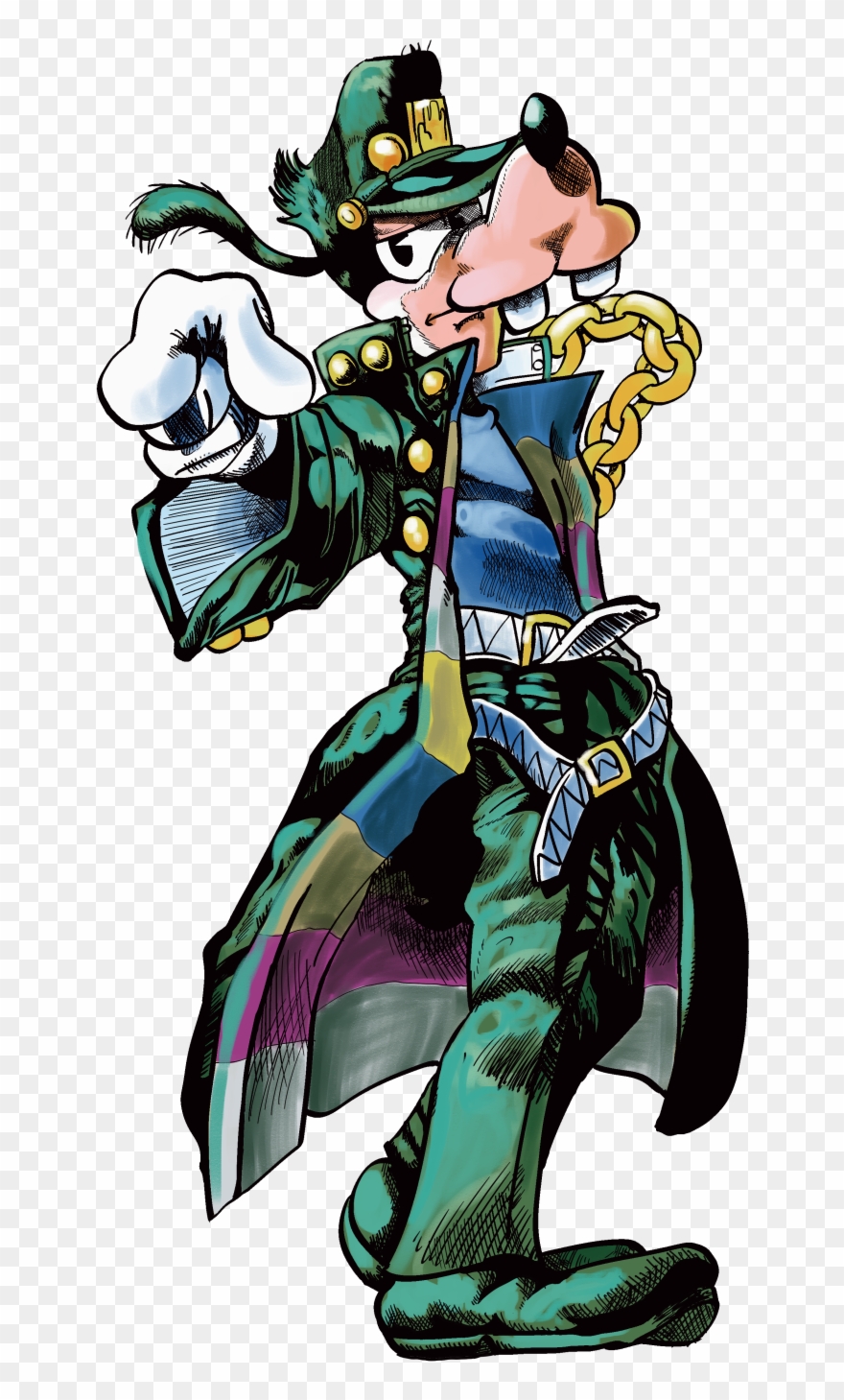 1boy Absurdres Disney Gloves Goofy Hat Highres Jojo - Goofy Jojo Clipart