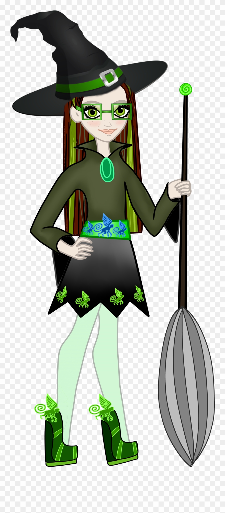 Kimberty Witch West - Cartoon Clipart