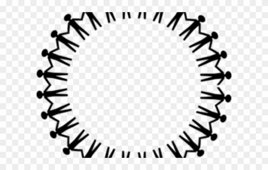 Chain Clipart Circle - People Holding Hands Clipart - Png Download