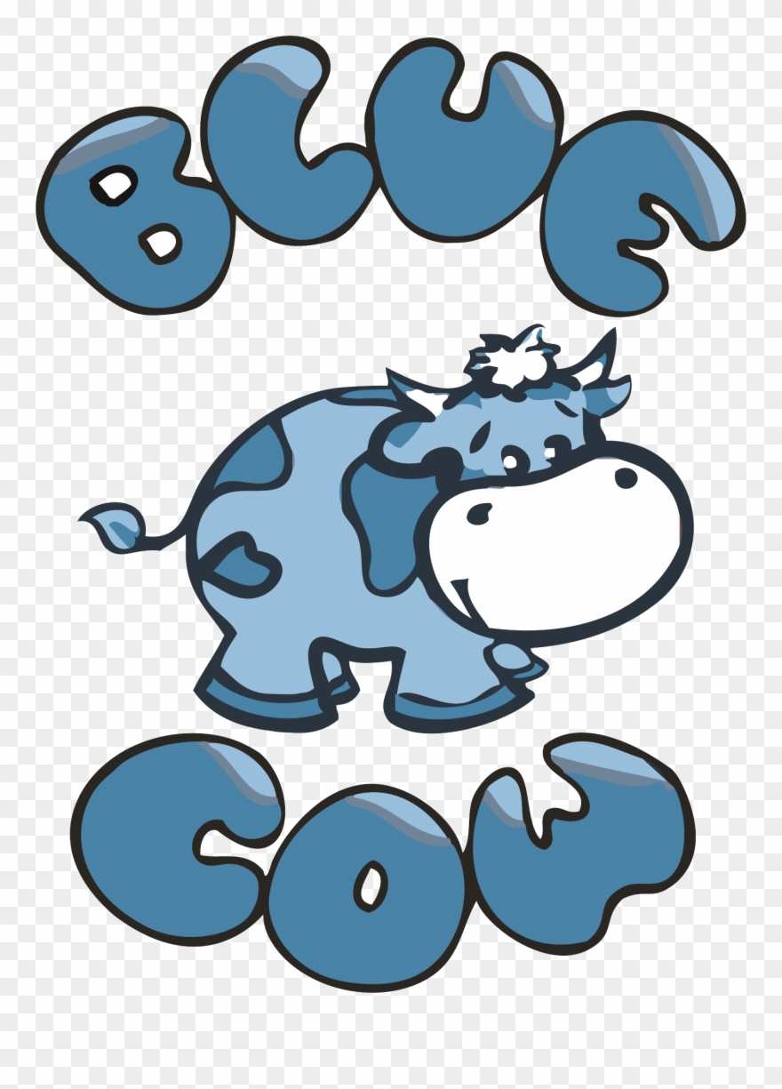 Blue Cow Png Clipart