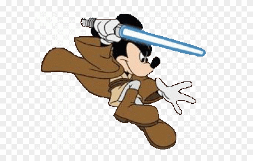 Wars Clipart Jedi Mickey - Jedi Mickey Clip Art - Png Download