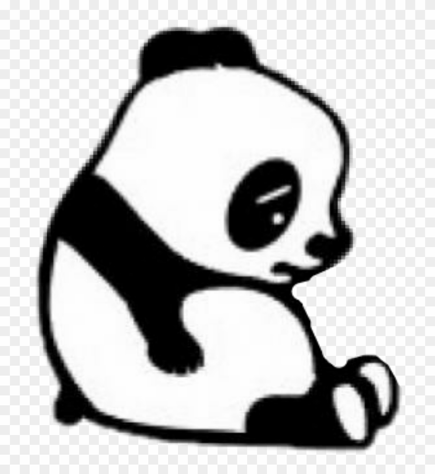 Panda Con Corazon Roto Clipart