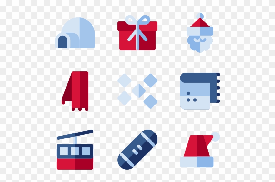 Cold Icons Free Vector Elements - Winter Season Icon Clipart