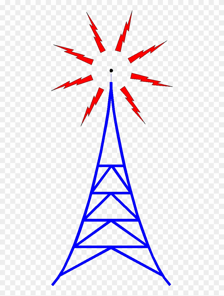 Aerial Clipart Ham Radio Antenna - Radio Tower - Png Download
