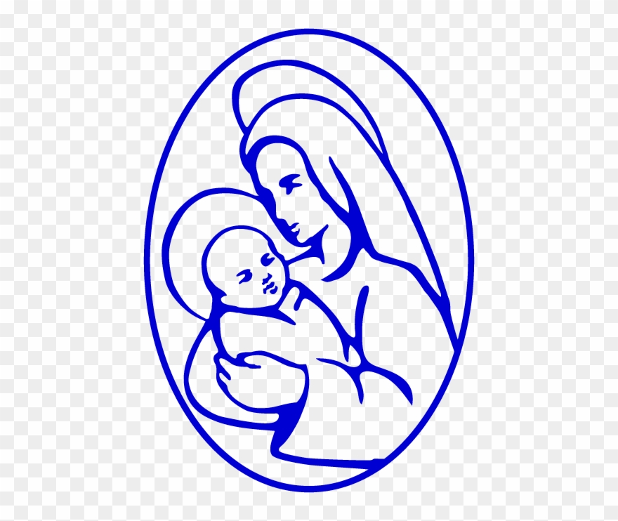 Mary's C - Draw Mother Mary Easy Clipart
