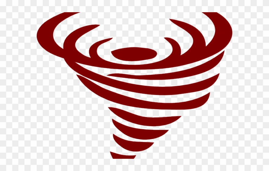 Tornado Clipart Football - Red Tornado Clip Art - Png Download