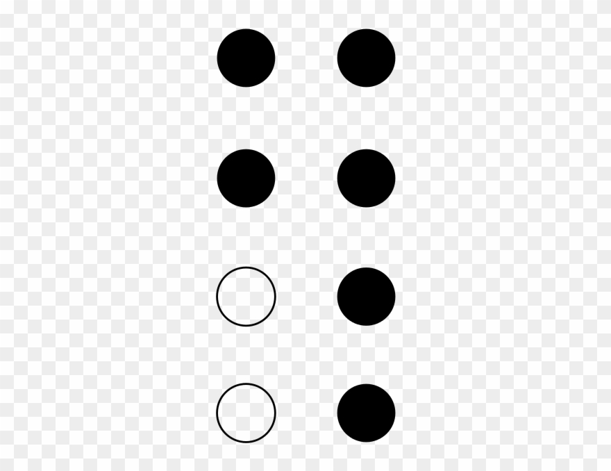 File - Braille8 Dots-142568 - Svg - Braille Clipart