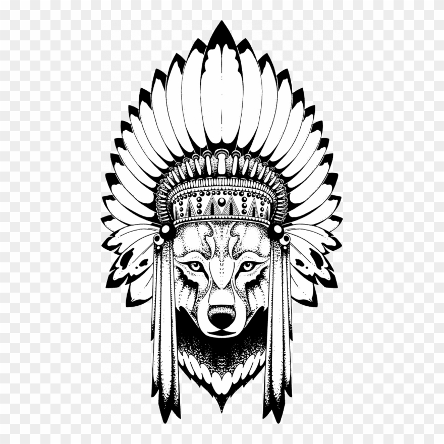 Cover Up Tattoo Designs - Эскизы Тату Волк Индеец Clipart