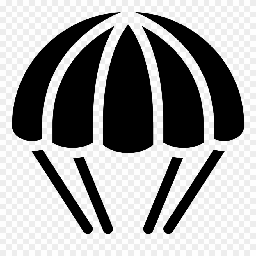 Parachute Filled Icon - Icon Clipart