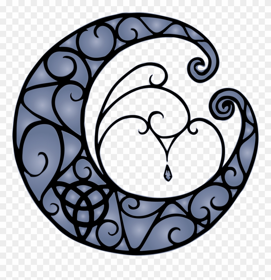 Moon-1093538 - Crescent Moon Art Celtic Clipart