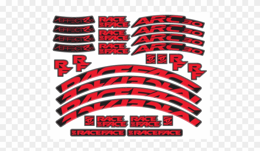 Components - Race Face Decals Clipart