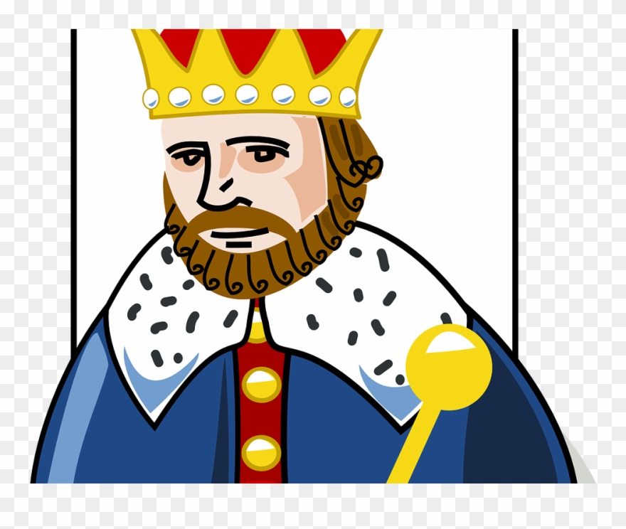 King King Cliparts - King Of Hearts Card Cartoon - Png Download