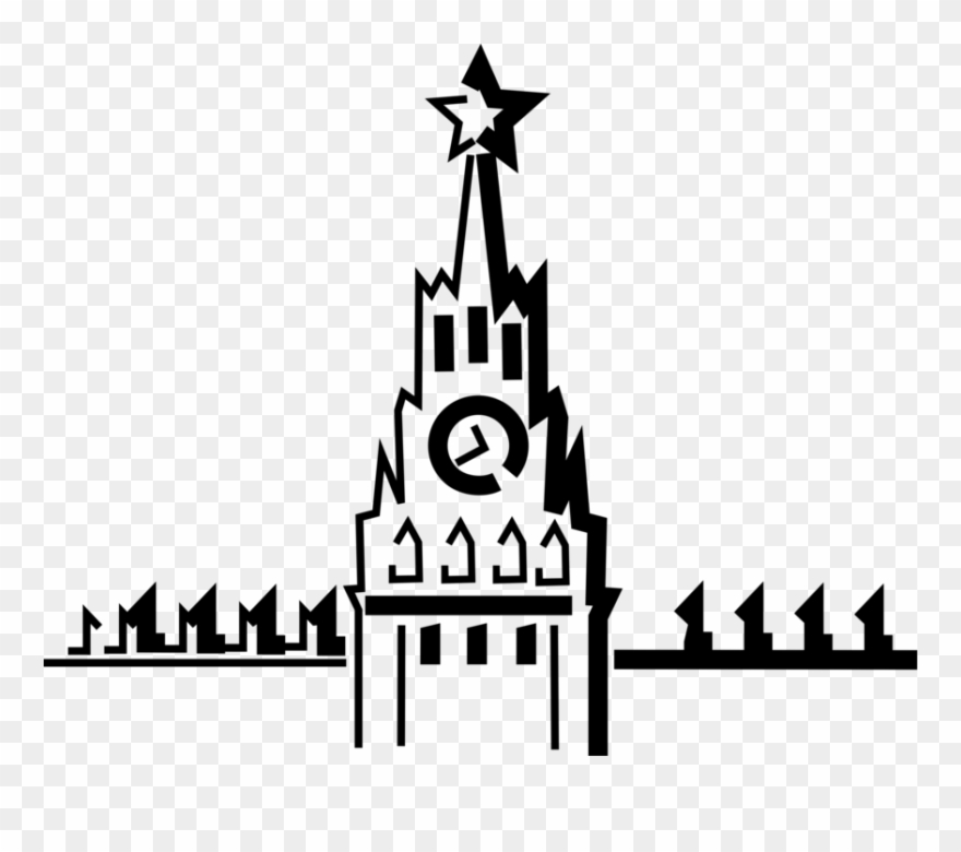 Russia Vector Travel Clip Art Royalty Free Library - The Moscow Kremlin - Png Download